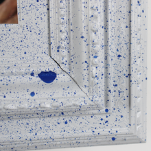 Carica l&#39;immagine nel visualizzatore di Gallery, Specchio vintage con Cornice Colorata Bianca e Blu
